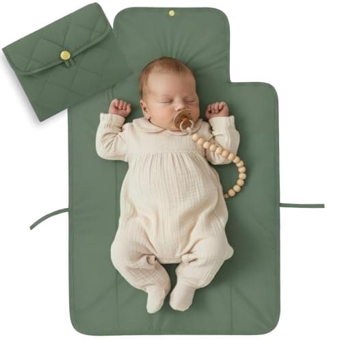 Portable Diaper Changing Pad - Soft and Easy to Clean Diaper Changing Mat for Babies - The Perfect Lightweight and Foldable Pad for Traveling - Image 1