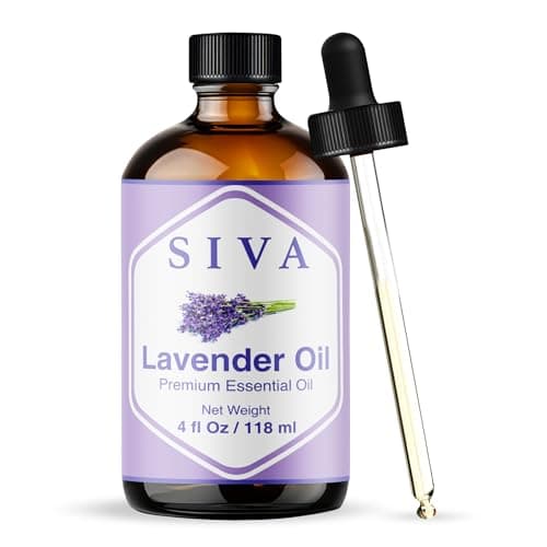 SIVA Lavender Essential Oil - 4 Fl Oz – Natural Lavender Oil - for Diffuser, Face, Skin Care, Aromatherapy, Hair Care, Scalp and Body Massage - with Dropper - Image 1