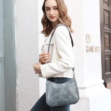 APHISON Crossbody Bags for Women Trendy, Leather Crossbody purse with Adjustable Strap, Women's Crossbody Shoulder Handbags - Image 2