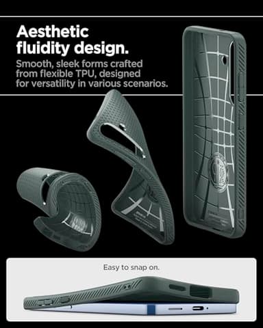 Spigen Liquid Air Designed for Galaxy S25 Case (2025) [No Magnet Ring], [Military-Grade Protection] - Abyss Green - Image 6