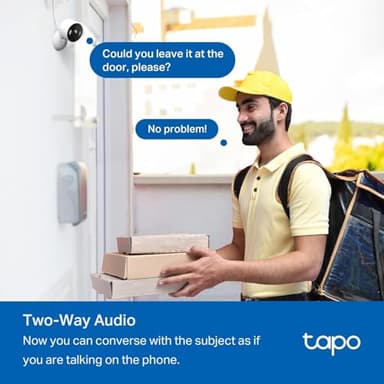 Tapo 2K 3MP Indoor/Outdoor Security Camera - Free Person/Motion/Baby Cry Detection, Color Night Vision, IP65 Weatherproof, SD/Cloud Storage, Works w/Alexa & Google Home, HybridCam (2-Pack) - Image 9