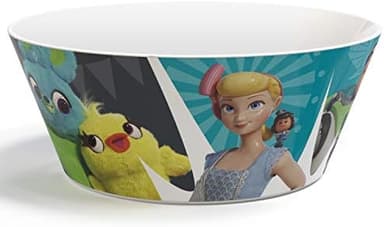 Zak Designs 5-Piece Dinnerware Set, Disney and Pixar Toy Story 4 - Durable Plastic & Stainless Steel - Includes Water Bottle, 8-Inch Plate, 6-Inch Bowl, Fork & Spoon - Suitable for Kids Ages 3+ - Image 6