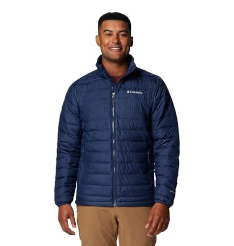 Columbia Men's Powder Lite II Jacket, Collegiate Navy, 2X Big