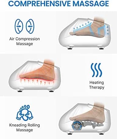 RENPHO Foot Massager Machine with Heat [2026 Upgraded], Shiatsu Foot Massager for Plantar Fasciitis, Christmas Gifts for Women, Cordless Control, Up to Size 14, WH - Image 5