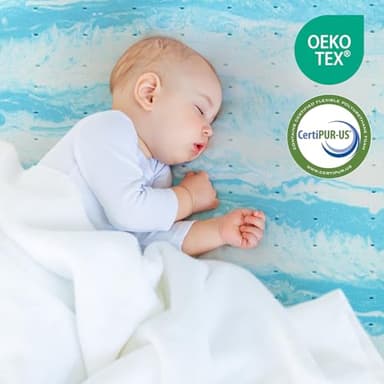 Mattress Topper Queen, 2 Inch Gel Memory Foam Bed Topper for Queen Size Bed, CertiPUR-US Certified, Blue - Image 5