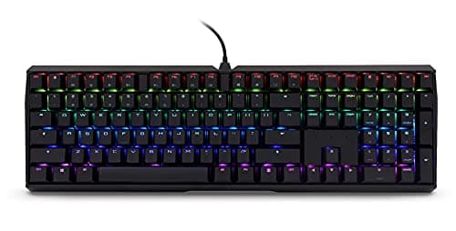 Cherry MX Board 3.0 S Wired Gamer Mechanical Keyboard with Aluminum Housing - MX Brown Switches (Slight Clicky) for Gaming and Office - Customizable RGB Backlighting - Full Size - Black - Image 1