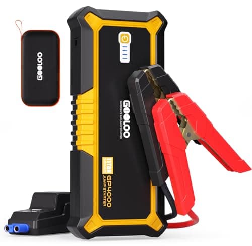 GOOLOO GP4000 Jump Starter 4000A Peak Car Starter (All Gas,up to 10.0L Diesel Engine) SuperSafe 12V Lithium Jump Box,Auto Battery Booster Pack,Portable Power Bank with USB Quick Charge and Type C Port - Image 1