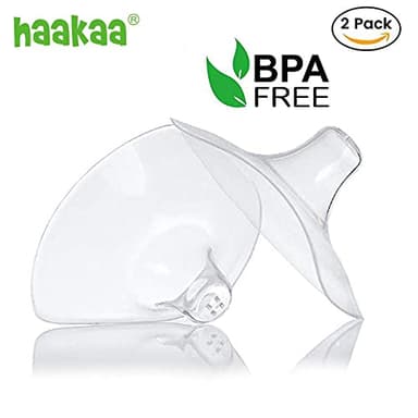 haakaa Nippleshield Silicone Nipple Shields for Breastfeeding with Carry Case Ultra-Thin Super-Soft (18mm, 2pk) - Image 9