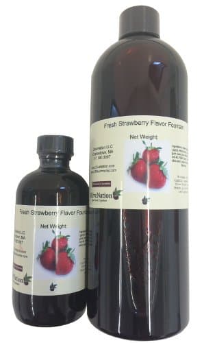 OliveNation Fresh Strawberry Flavor Fountain, Sugar Free, Water Soluble Beverage Flavoring for Ice Cream, Soda, Baked Goods, Non-GMO, Gluten Free, Kosher, Vegan - 16 ounces - Image 1