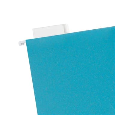 U Brands U-Eco Poly Hanging File Folders, Set of 12, Assorted Brights, White Metal Hanging Rods, Letter Size (6596U01-12) - Image 9