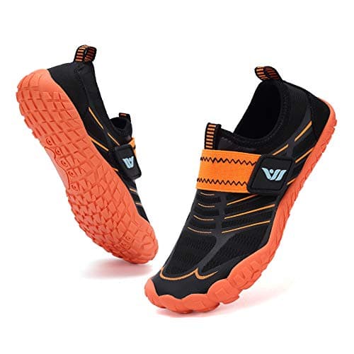 CIOR Boys & Girls Water Shoes Sports Aqua Athletic Sneakers Lightweight Sport Shoes(Toddler/Little Kid/Big Kid) U120WZ2001-Orange-33 - Image 1