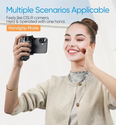 MAGIC JOHN Phone Tripod, Portable Selfie Stick, Pocket Size Selfie Stick for iPhone, Tripod for Phone with Wireless Detachable Remote Control for Photograph, Live Streaming, Video Recording - Image 4