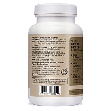 Qunol Plus Ubiquinol Coq10 200mg with Omega 3 250mg Extra Strength Antioxidant (Bovine Version), 90 Count - Image 8