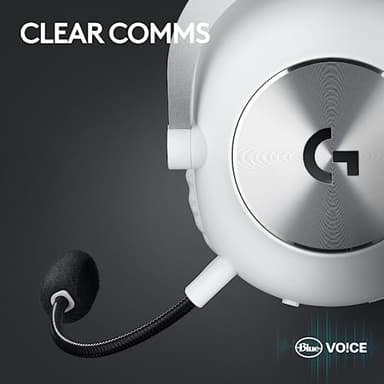 Logitech G PRO X 2 Lightspeed Wireless Gaming Headset: Wireless Gaming Headphones with Mic, 50mm Graphene Drivers, 2.02.0—7.1 Surround, Bluetooth/USB/3.5mm Aux, for PS4/PS5/PC/Nintendo Switch - White - Image 7