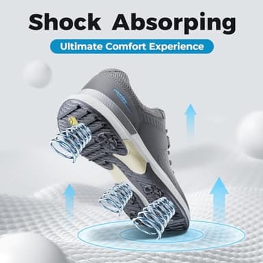 FitVille Extra Wide Men's Golf Shoes Waterproof, Professional Outdoor Spiked Golf Shoes for Men with Arch Support - Image 8