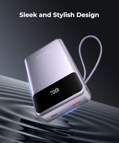 JOYFAR Portable-Charger-Power-Bank Travel Essentials Battery Pack USB C 30000mAh Built in Cable 22.5W Phone Fast Charging Powerbank Compatible with iPhone 16 15 14 13 12 X iPad Samsung Google (Purple) - Image 8