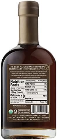 Crown Maple Dark Color, Robust Taste Organic Maple Syrup, 100% Pure, Enhance Cocktails, Marinades and Pancakes, 12.7 Fl Oz (Pack of 6 - Image 2