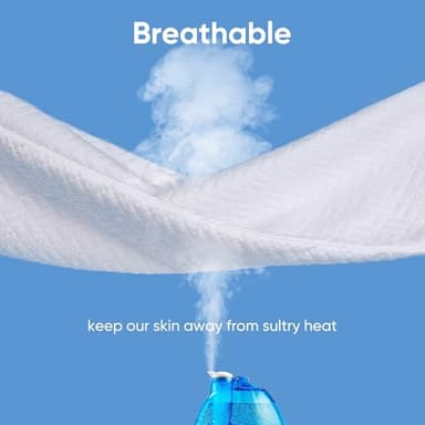 Cooling Waterproof Mattress Protector King Size, Mattress Cover 3D Air Fabric Mattress Pad Cover Smooth Soft Breathable Noiseless, 8''-21'' Deep Pocket - Image 4