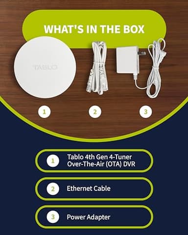 Tablo 4th Gen 4-Tuner Over-The-Air (OTA) DVR - Watch, Pause & Record Live TV Throughout Your Home Over Wi-Fi - Pairs w/Any TV Antenna - 50+ Hrs Recording - No Subscriptions (Renewed) - Image 9