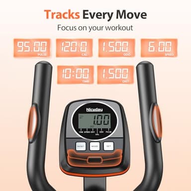 Niceday Elliptical Machine, Elliptical Trainer for Home with Hyper-Quiet Magnetic Driving System, 16 Resistance Levels, 15.5IN Stride, 400LBS Weight Capacity - Image 6