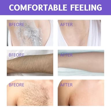 Hydrateology Facial Hair Removal，Body Hair Removal Cream for Sensitive Skin - Painless & Gentle Depilatory Cream with Spatula Applicator, Unisex Body & Skincare. - Image 6