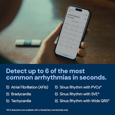 KardiaMobile 6-Lead Personal EKG Monitor – Six Views of The Heart – Detects AFib and Irregular Arrhythmias – Instant Results in 30 Seconds – Works with Most Smartphones - Image 4