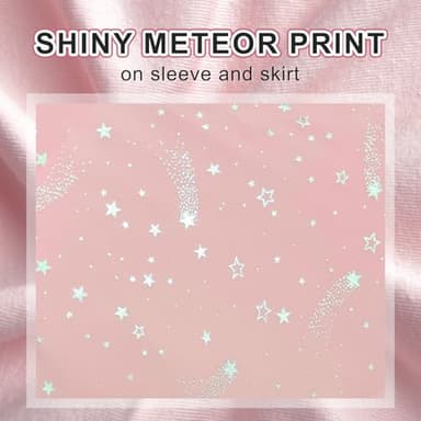 DIPUG Girls Dance Dress Ballet Leotards for Girls Toddler Ballet Outfit Shiny Skirts Ruffle Sleeve and Bow Back Pink Size Kids 4t 5t 6 S - Image 2