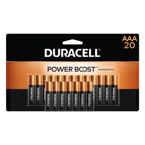 Duracell Coppertop AAA Batteries with Power Boost Ingredients, 20 Count Pack Triple A Battery with Long-lasting Power, Alkaline AAA Battery for Household and Office Devices - Image 1