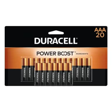 Duracell Coppertop AAA Batteries with Power Boost Ingredients, 20 Count Pack Triple A Battery with Long-lasting Power, Alkaline AAA Battery for Household and Office Devices - Image 1