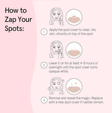 grace & stella Award Winning Pore Strip Pimple Patches for Face - Hydrocolloid Acne Patches for Shrinking Zits, Whiteheads - Spot Stickers - Dermatologist-Tested, Vegan (Invisible, 72 Count) - Image 6