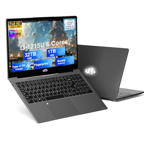 NIMO 15.6" Light-Gaming-Laptop, 8 Cores AMD Ryzen 7 Pro 6850U 8GB LPDDR5 RAM 256GB SSD (Beat i7-1360P Up to 4.7GHz) AMD Radeon 680M GPU IPS FHD Computer with 100W Type-C Backlit Keyboard Fingerprint - Image 1