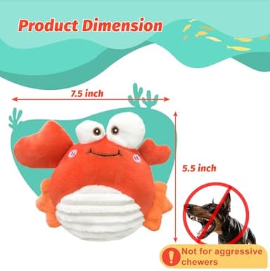 GUKCO Crab Interactive Dog Toys – Rechargeable Self-Play Toy with Motion-Activated Ball & Music Recording Modes for Small, Medium & Large Dogs, Moving Dog Toy to Keep Them Busy - Image 6
