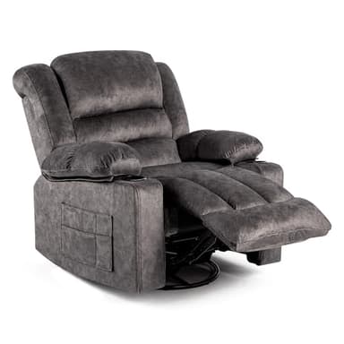 HOMYEDAMIC Recliner Chair Rocker Modern Ergonomic Lounge 360 Degree Swivel Single Sofa Seat Living Room Lounge Recliners on Clearance Foam Filling - Image 7