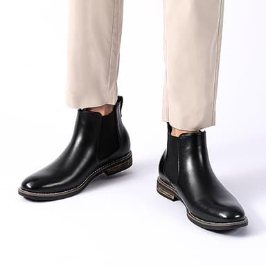 Bruno Marc Men's Classic Chelsea Ankle Dress Boots,Size 14,Black,URBAN-06-1 - Image 6