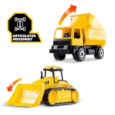 Tonka - Steel Classics Giga Series - Dump Truck & Bulldozer, 2-Pack - Image 4