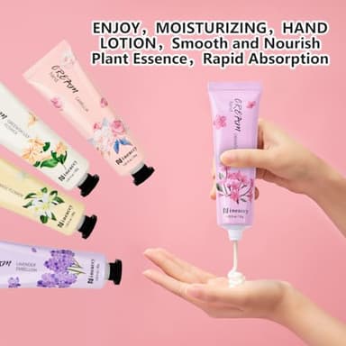 RMancipate Hand Cream Vegan Friendly,5 x 30ml, Pack of 5,for Dry Cracked Hands,Daily Moisturising hand Lotion gift set,Mothers Day gifts for women - Image 6