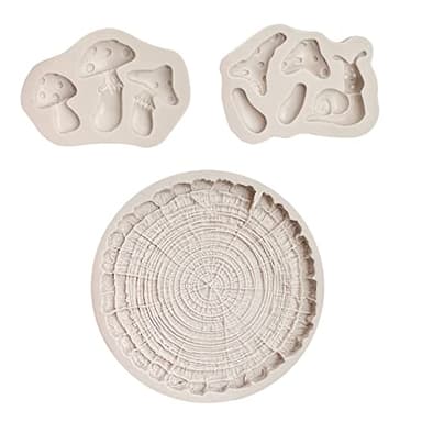 Wood Stump Cake Fondant Silicone Molds, Snail Mushroom Silicone Molds Chocolate for Cake Decoration, Cupcake Toppers, Candy Craft Glue, Polymer Clay Resin - Image 9