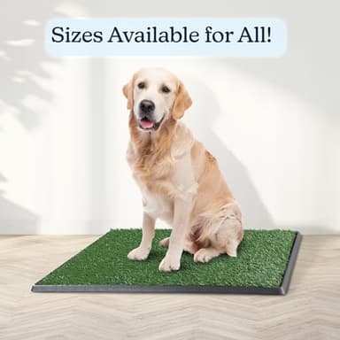 Artificial Grass Puppy Pee Pad for Dogs and Small Pets - 20x30 Reusable 4-Layer Training Potty Pad with Tray - Dog House and Pet Supplies by PETMAKER - Image 3
