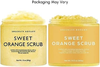 Brooklyn Botany Sweet Orange Body Scrub - Moisturizing and Exfoliating Body, Face, Hand, Foot Scrub - Fights Stretch Marks, Fine Lines, Wrinkles - Great Gifts for Women & Men - 10 oz - Image 5
