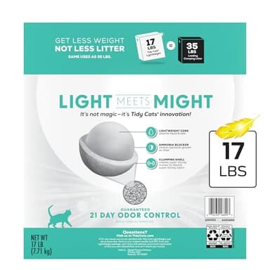 Purina Tidy Cats LightWeight Free and Clean Unscented, Multi-Cat, Clumping, 99.9 Percent Dust Free Cat Litter - 17 lb. Box - Image 8