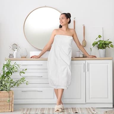 Utopia Towels Luxurious Jumbo Bath Sheet 2 Piece, 600 GSM, 35 by 70 Inches, 100% Ring Spun Cotton, Highly Absorbent and Quick Dry Extra Large Bath Towel, Super Soft Towel, White - Image 7