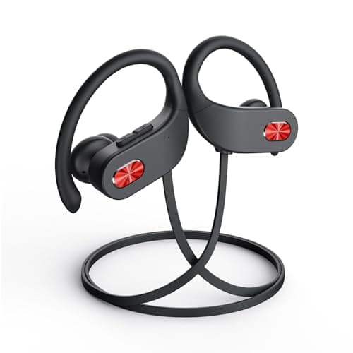 Boean Bluetooth Headphones, IPX7 Waterproof Wireless Headphones 16H Playtime Earphones Wireless Earbuds Stereo Sound Isolation Headsets for Sports, Gym, Workout - Image 1