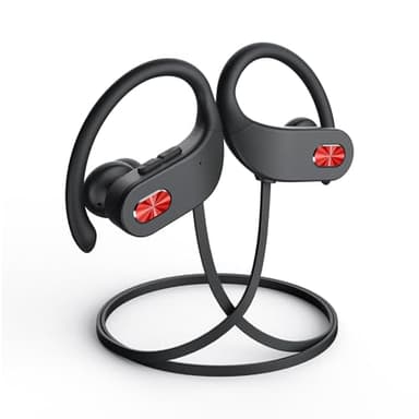 Boean Bluetooth Headphones, IPX7 Waterproof Wireless Headphones 16H Playtime Earphones Wireless Earbuds Stereo Sound Isolation Headsets for Sports, Gym, Workout - Image 1