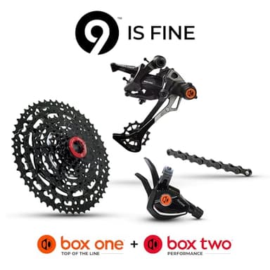 Box One/Two Prime 9 X-Wide 11-50T Range Multi Shift Drivetrain Cycling Groupset Shifter Rear Derailleur Bike Cassette Chain Shift Cable & Housing Kit - Image 2
