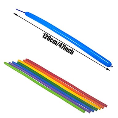 Long Balloons Animals, Thickening 260 Balloons for Tying Balloon Arch, Twisting Latex Magic Modeling Skinny Birthday for Kid‘s Party Wedding Decoartion 100pcs (Color) - Image 5