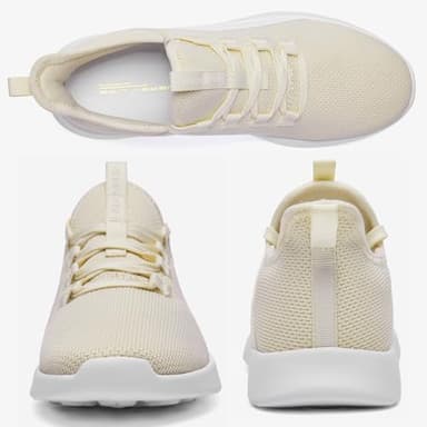 ALEADER Slip On Sneakers Women Walking Running Shoes for Athletic Running Workout Walking Shoes Non Slip Natural Size 10 US - Image 7