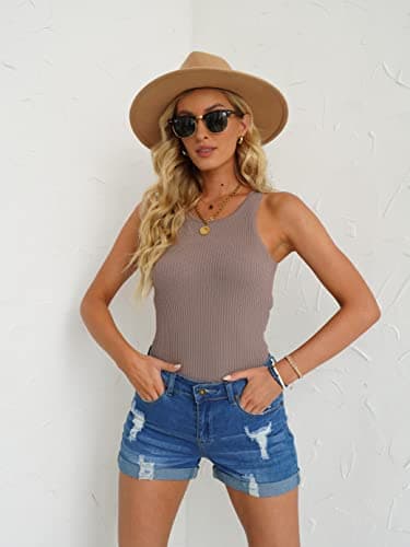 LookbookStore Women Casual Summer Jean Shorts for Women High Waisted Rolled Hem Cuffed Hem Womens Jorts Distressed Jeans Ripped Denim Shorts Blue Size S - Image 3