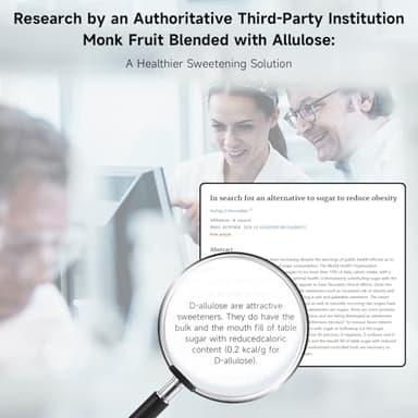 SPICEEL Monk Fruit Sweetener with Allulose - White Sugar Substitute, Coffee, Tea, without Erythritol, Gluten Free, Vegan, Keto Friendly, Sugar Replacement (8 oz) - Image 5