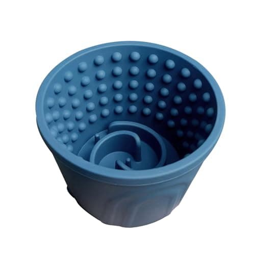 Dog Slow Feeder Lick Bowl, Non-Slip Slow Dog Eating Bowl, Long Lasting Silicone Anti-chocking Treat Dispenser, Easy to Clean & Durable Pet Dish (M) - Image 1