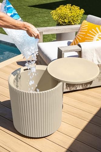 Veradek Cooler Side Table - 2 in 1 - Designed for use as Outdoor Side Table, Patio Decor and Ice Chest - Image 5